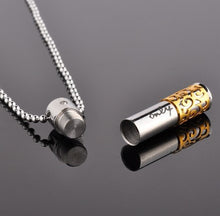 Load image into Gallery viewer, Men Necklace Stainless Steel Perfume Bottle