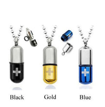 Load image into Gallery viewer, Stainless Steel Pill &amp; Perfume Bottle Necklaces