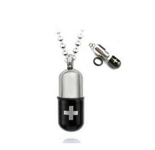 Load image into Gallery viewer, Stainless Steel Pill &amp; Perfume Bottle Necklaces