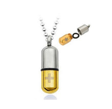 Load image into Gallery viewer, Stainless Steel Pill &amp; Perfume Bottle Necklaces