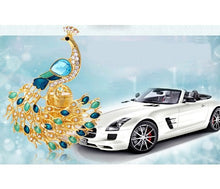 Load image into Gallery viewer, Gold Car Perfume Elegant Fragrance Peacock